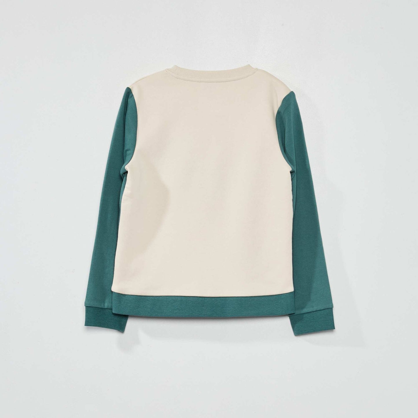 Sweat en molleton imprim 'Houston' Vert