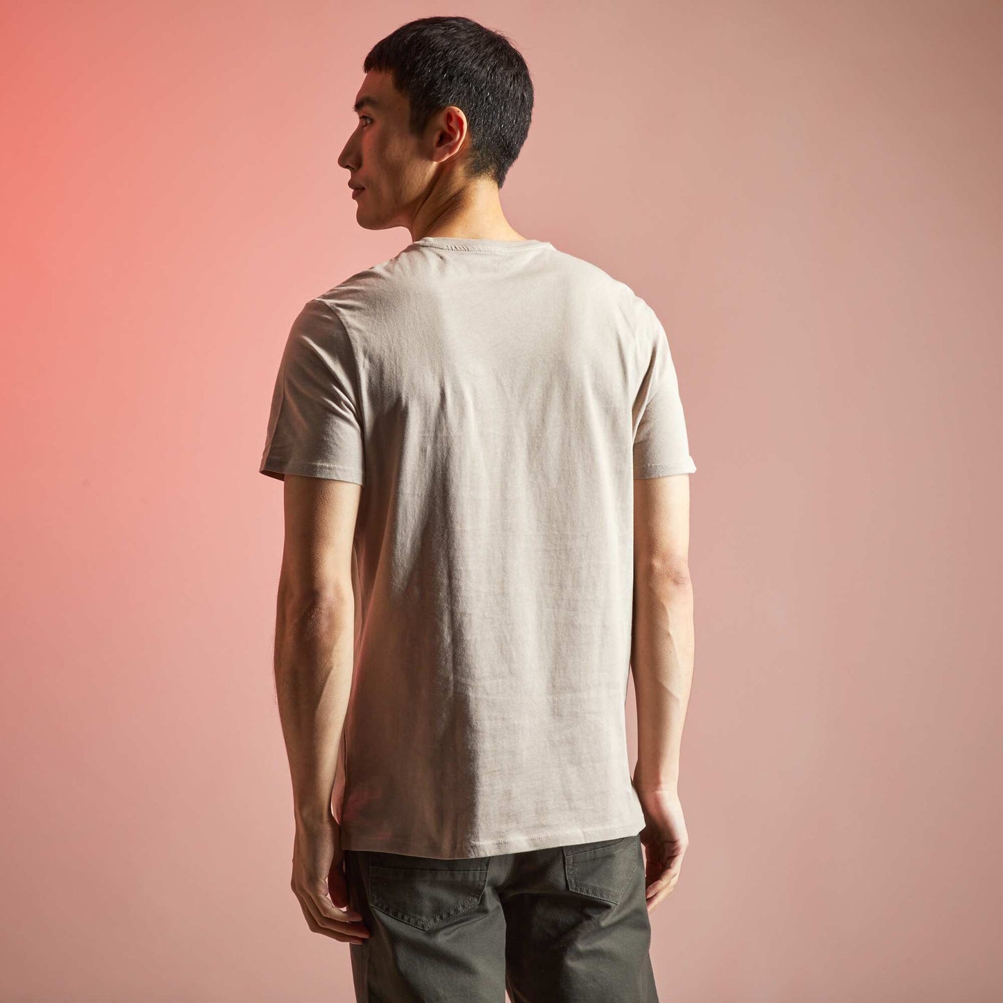 T-shirt en jersey avec imprim BEIGE