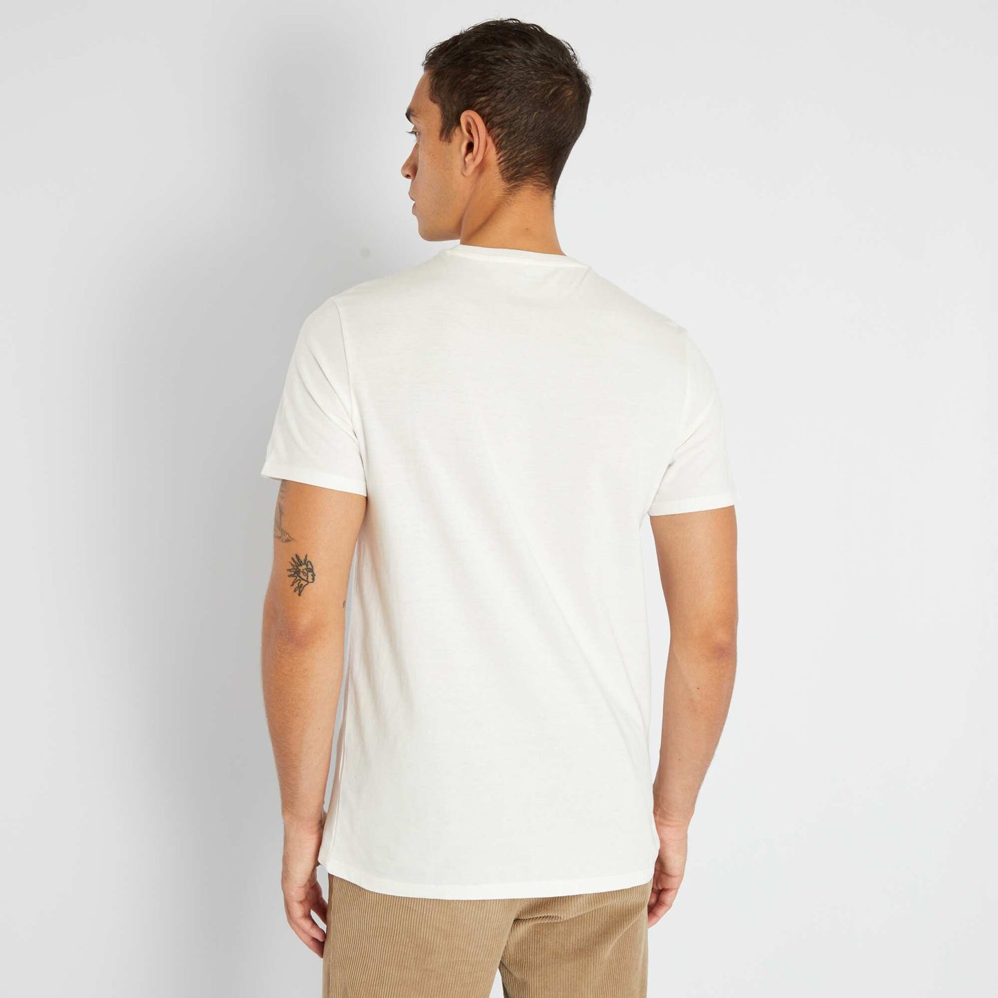 T-shirt en jersey avec imprim Blanc