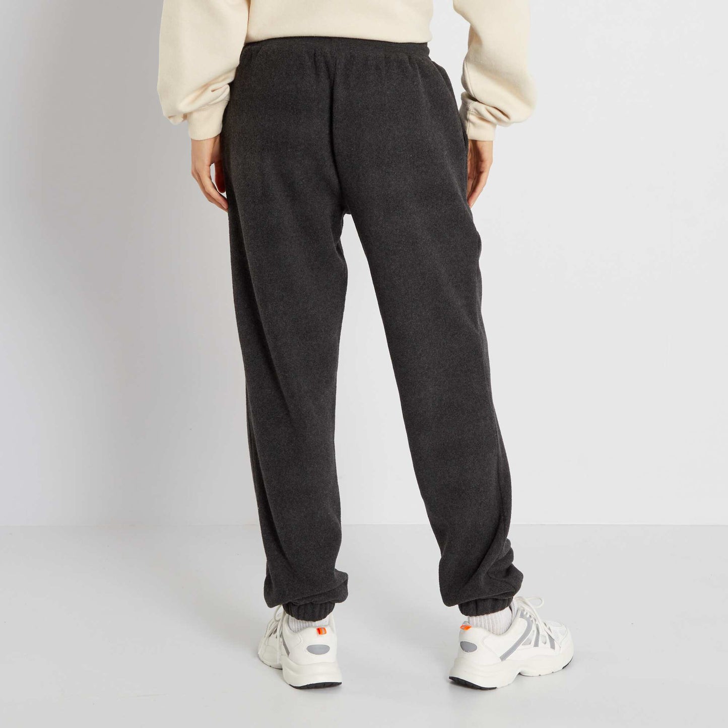 Pantalon de jogging en maille polaire Gris