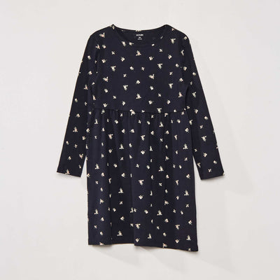 Robe vas e imprim 'fleurs' BLEU
