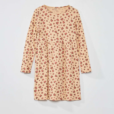 Robe vas e imprim 'z bre' Beige