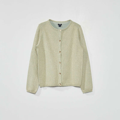 Gilet boutonn fantaisie Bleu