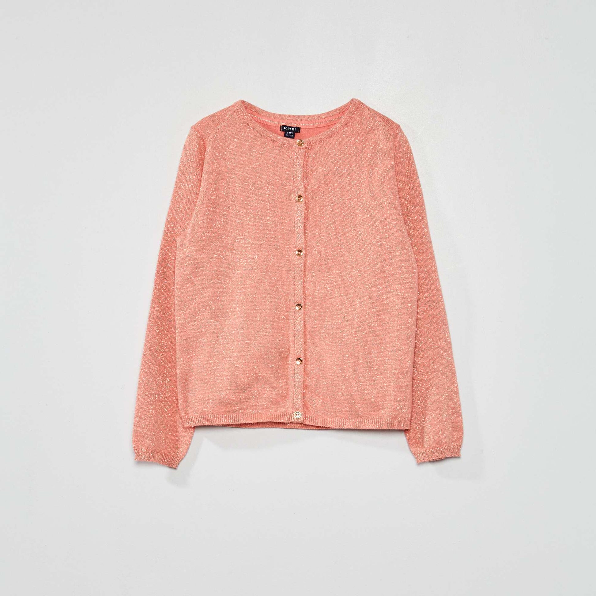 Gilet boutonn fantaisie rose