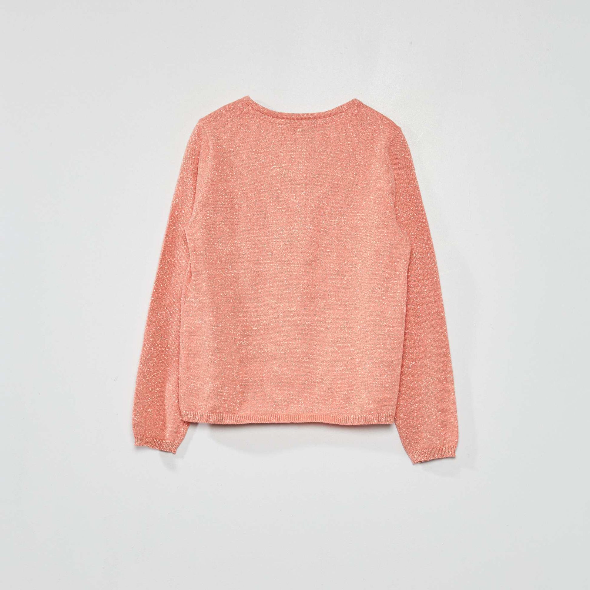 Gilet boutonn fantaisie rose