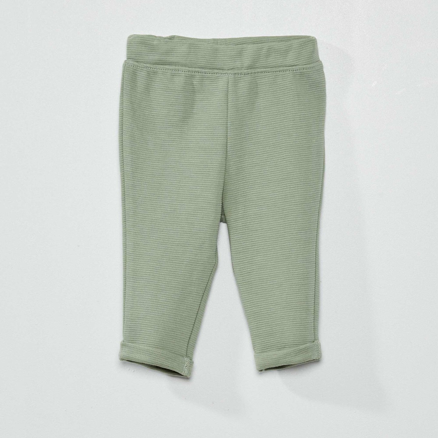Ensemble en maille c tel e - sweat + pantalon vert gris