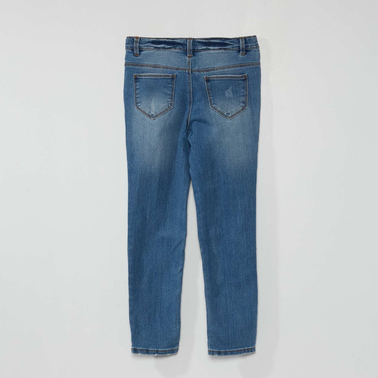 Pantalon denim slim Bleu