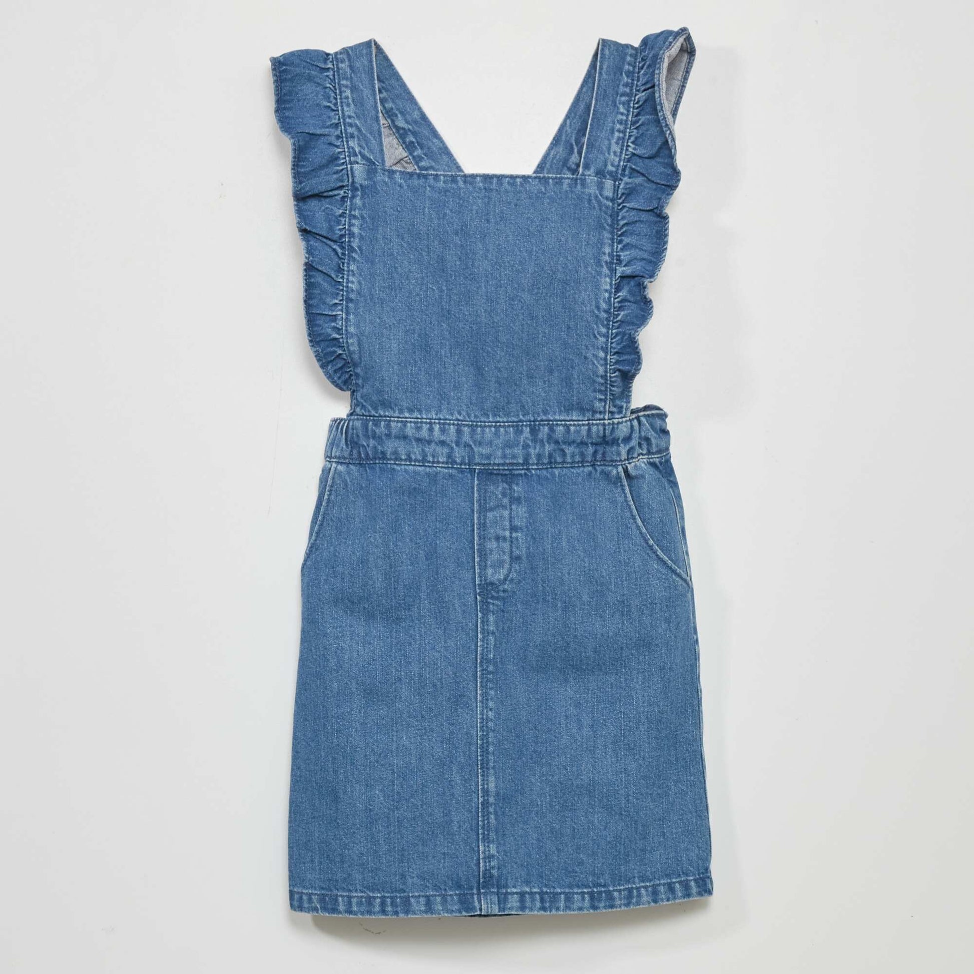 Robe salopette en jean Denim fonc