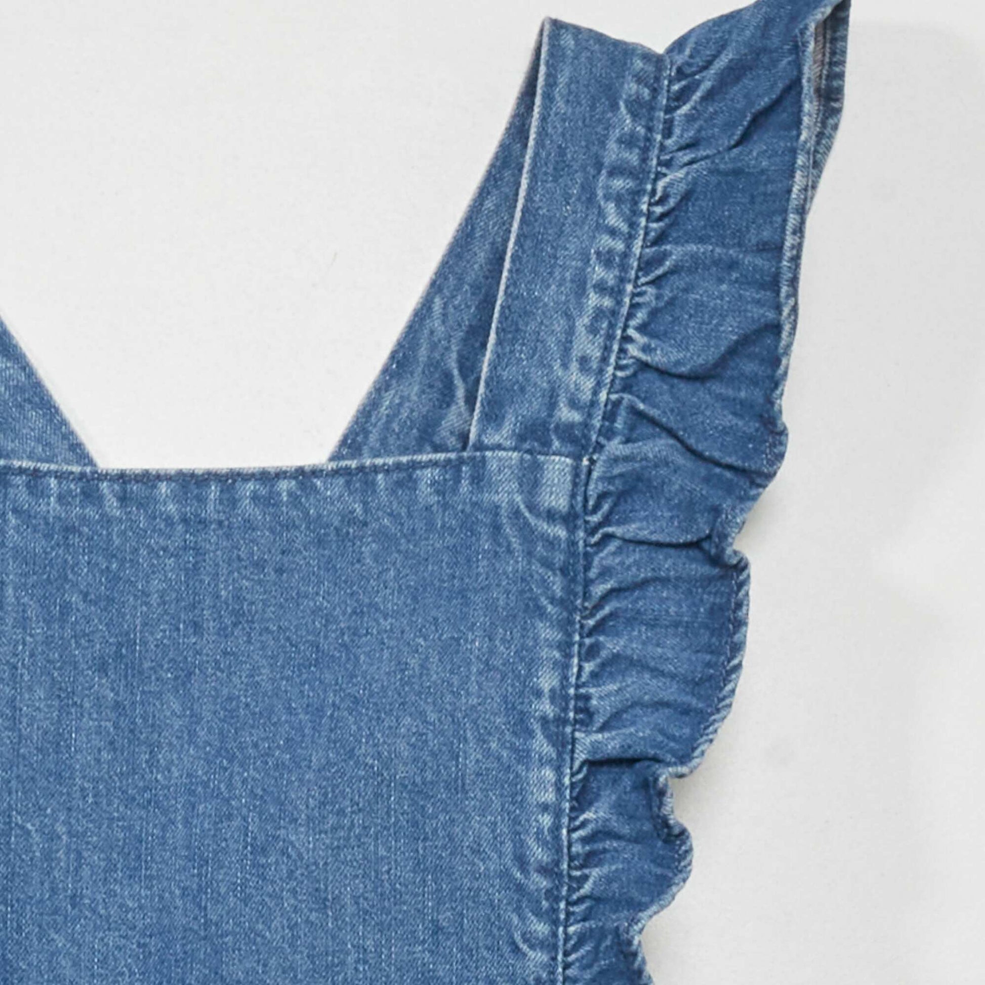 Robe salopette en jean Denim fonc