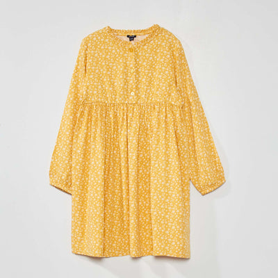 Robe fleurie vas e Jaune