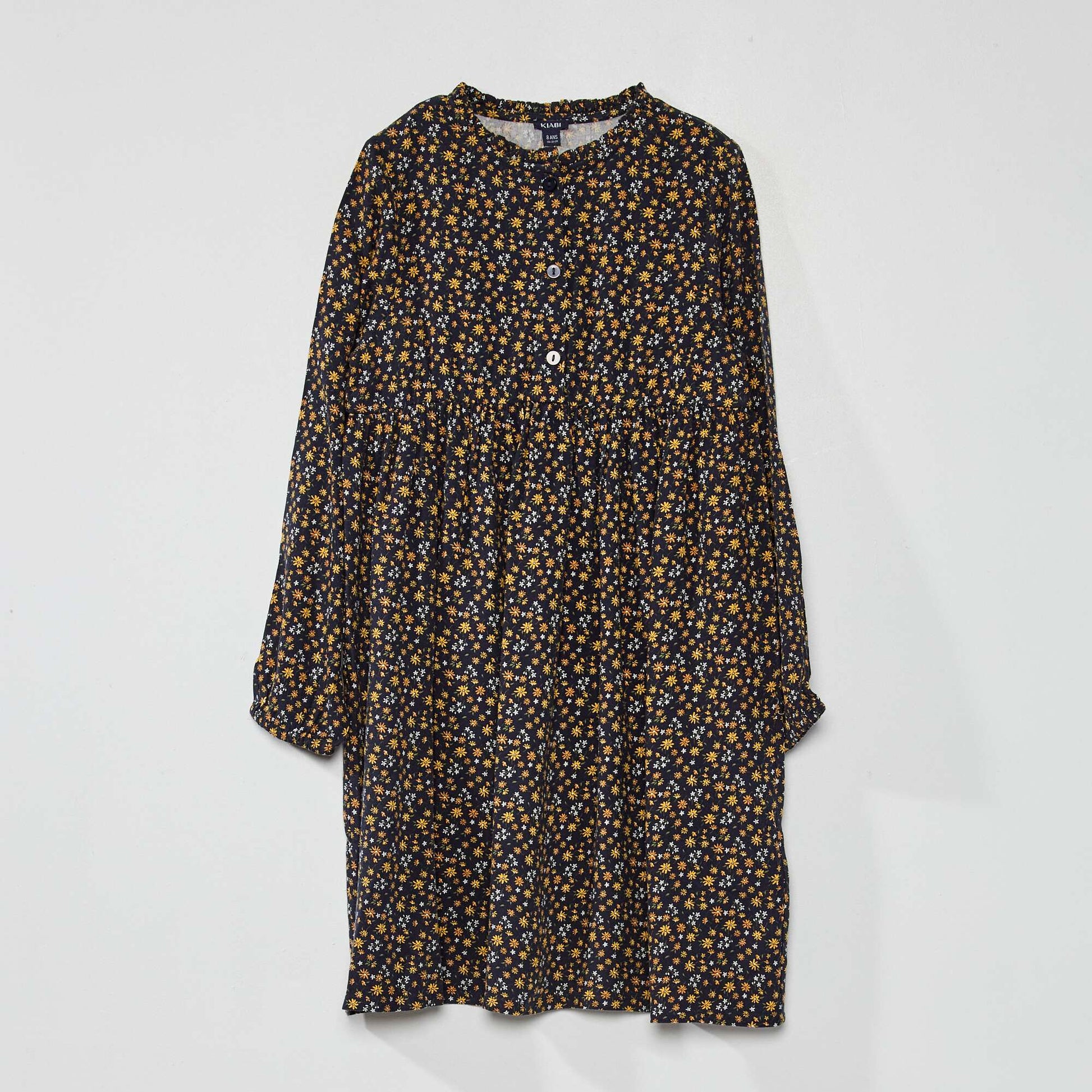 Robe fleurie vas e Bleu marine