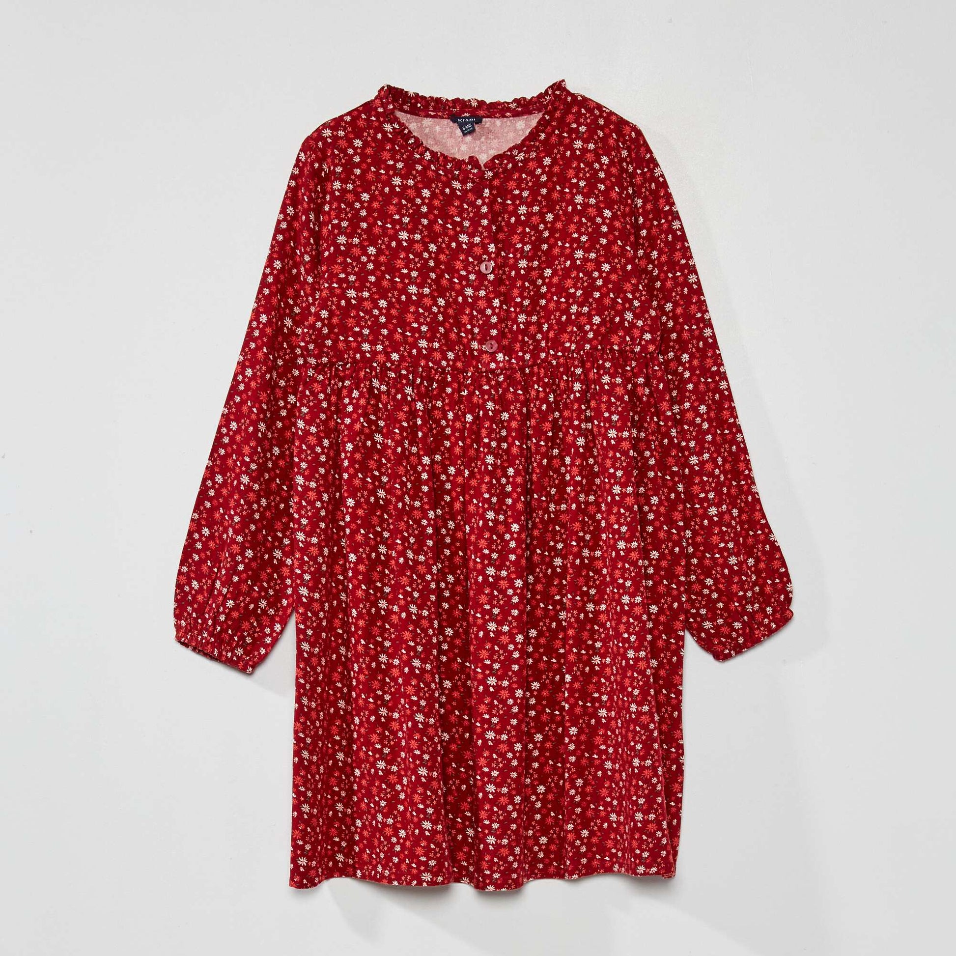 Robe fleurie vas e Rouge
