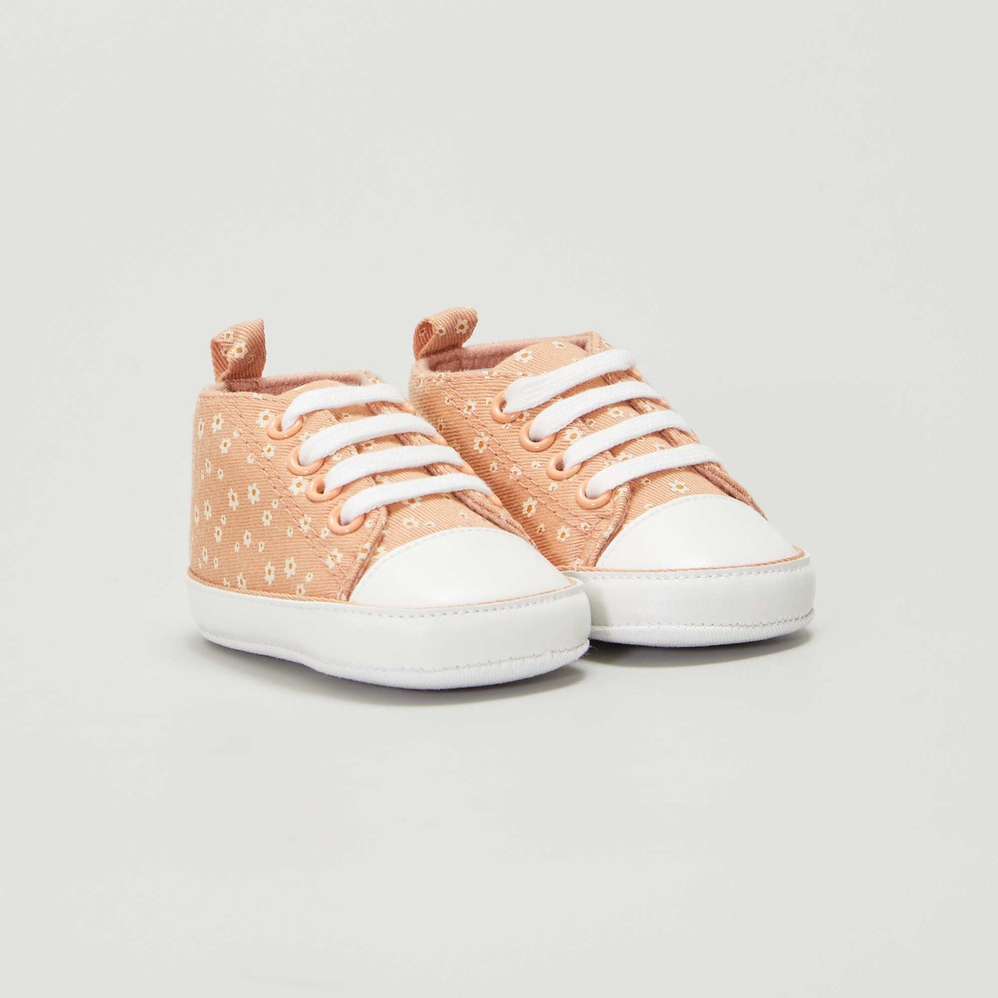Baskets en toile imprim es fantaisie Orange ros