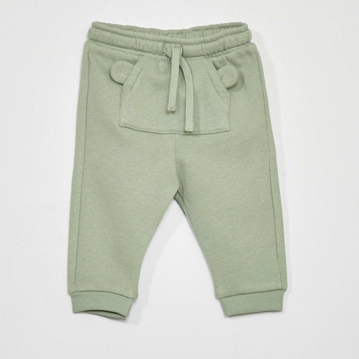 Pantalon de jogging en molleton vert gris