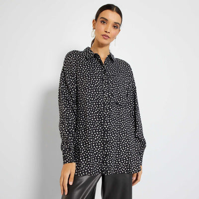 Chemise motifs Noir