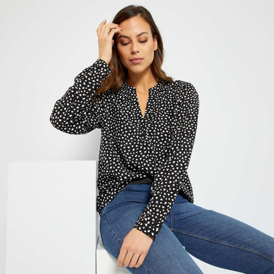 Blouse fluide Noir