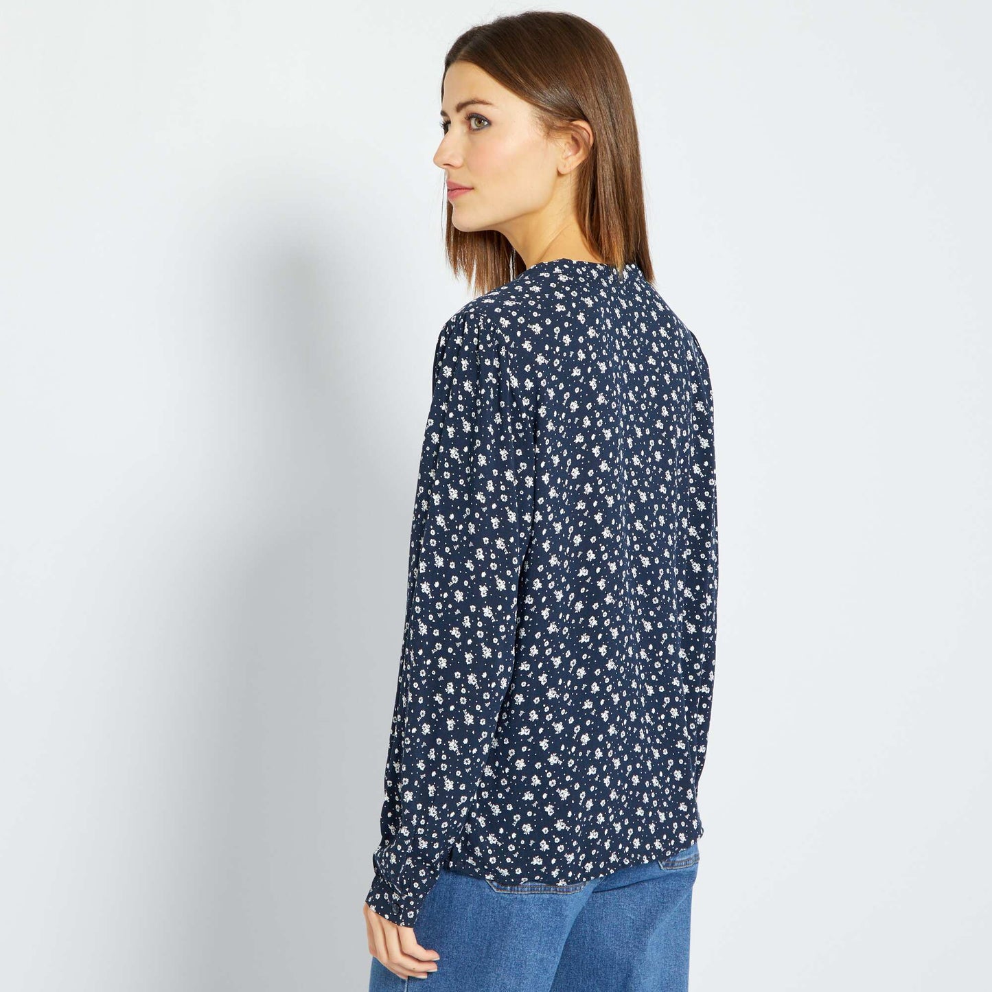 Blouse fluide Bleu