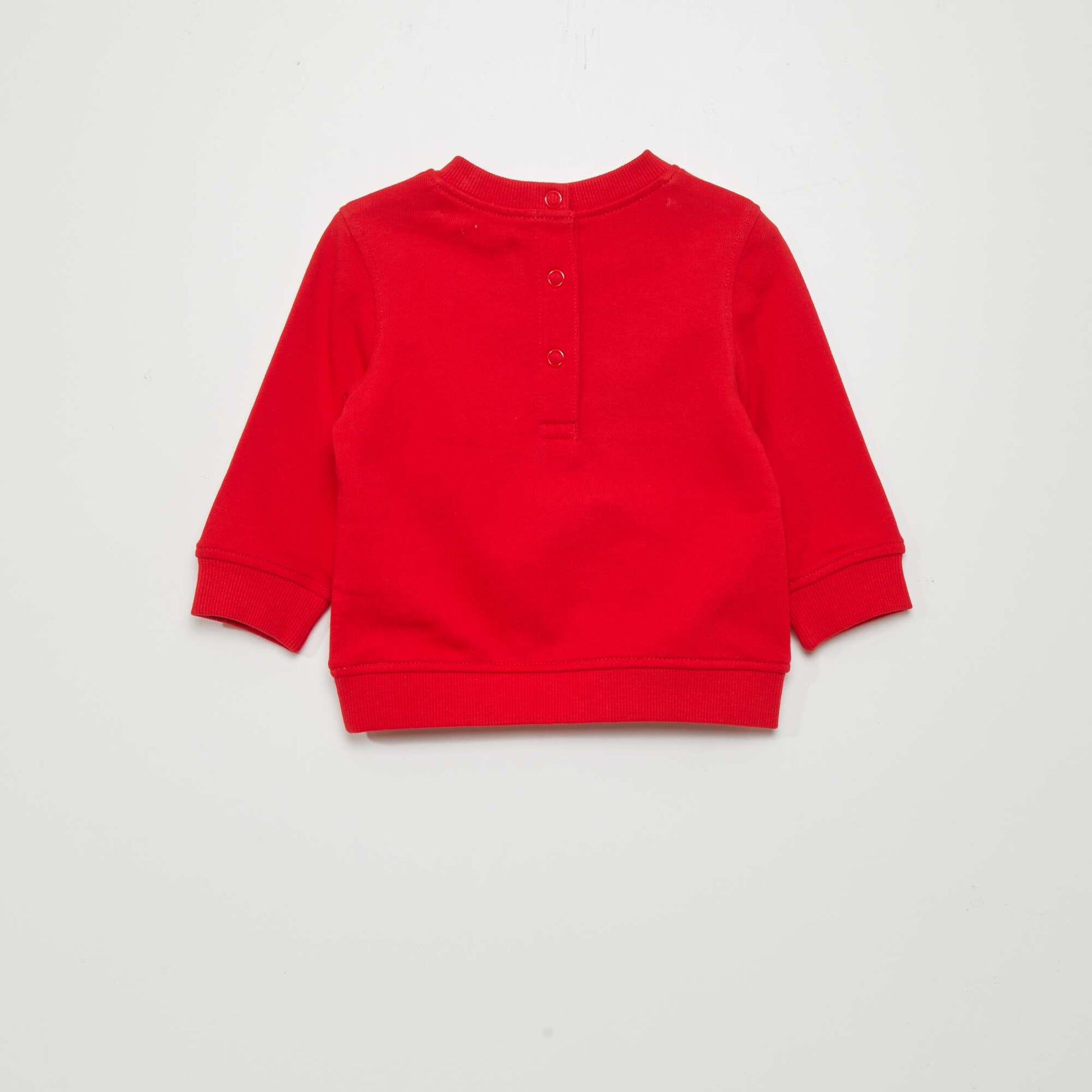 Sweat en molleton fin Rouge