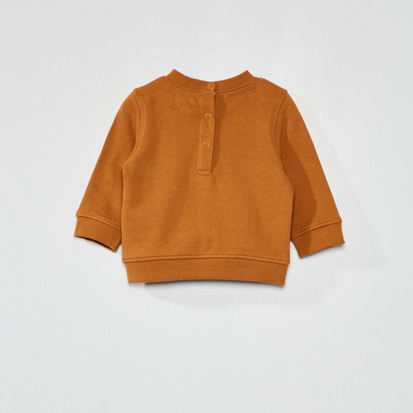 Sweat en molleton fin Marron