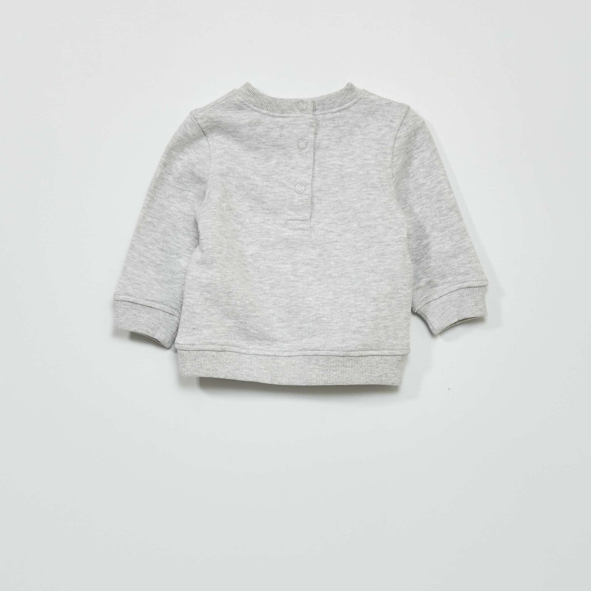 Sweat en molleton fin Gris