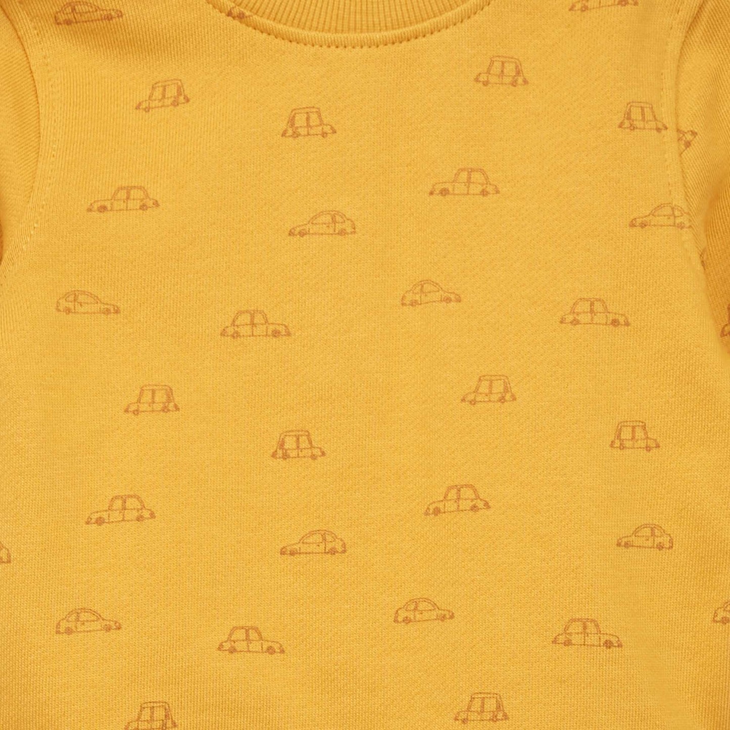 Sweat en molleton fin Jaune moutarde