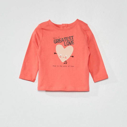 T-shirt en coton Rose