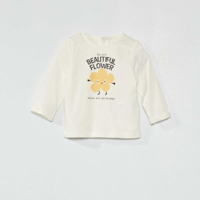 T-shirt en coton Blanc