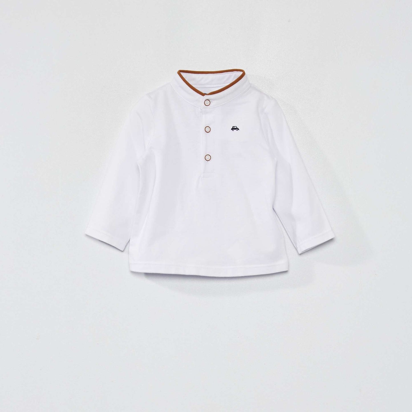 Ensemble - salopette + t-shirt Marron/blanc