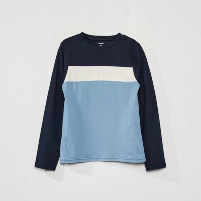 T-shirt en coton Bleu