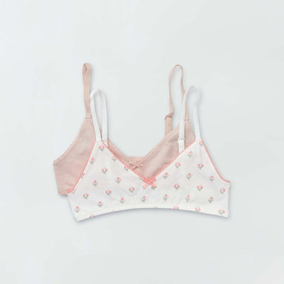 Lot de 2 brassi res Rose/blanc