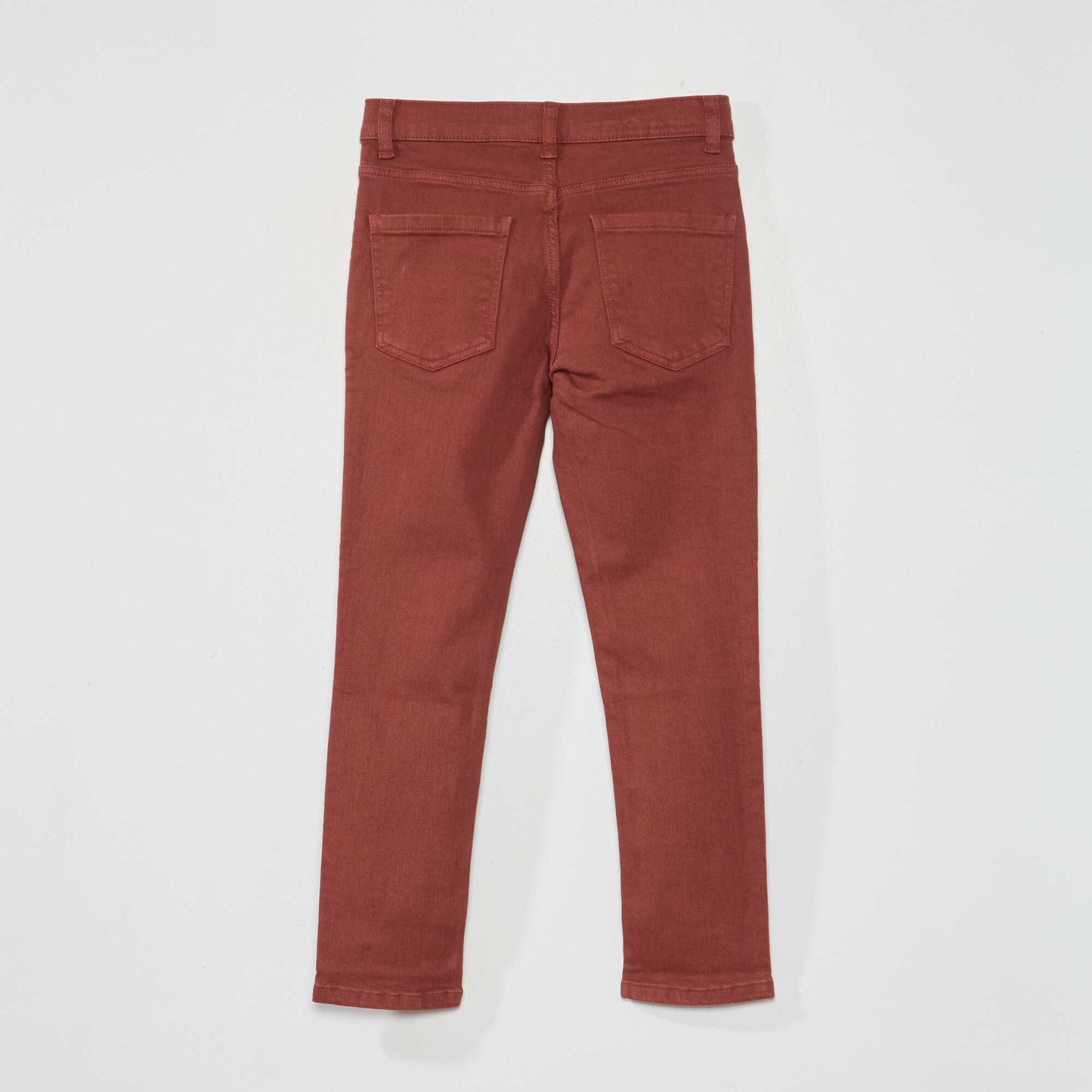 Jean slim 5 poches Rouge