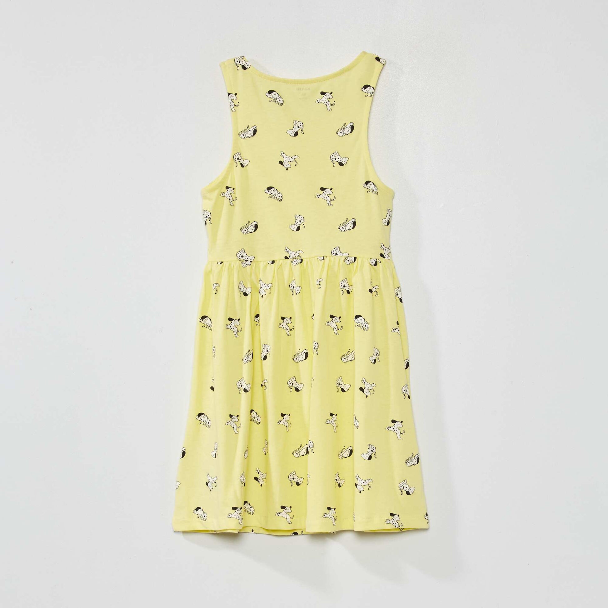 Robe sans manches motifs Jaune 'dalmatiens'