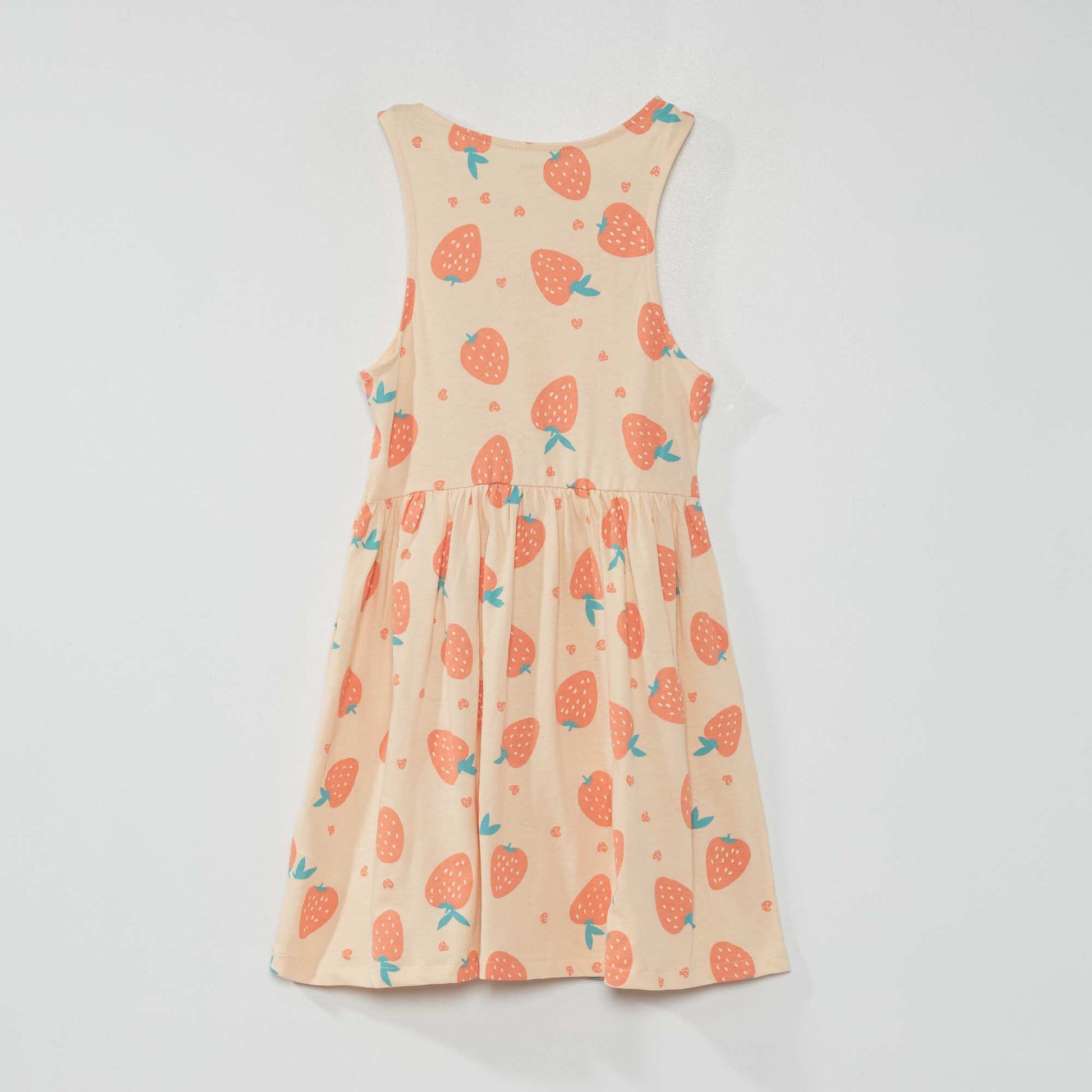 Robe sans manches motifs Rose