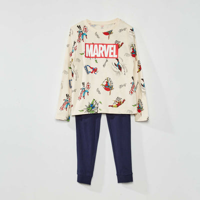 Ensemble de pyjama 'Marvel' Beige/bleu