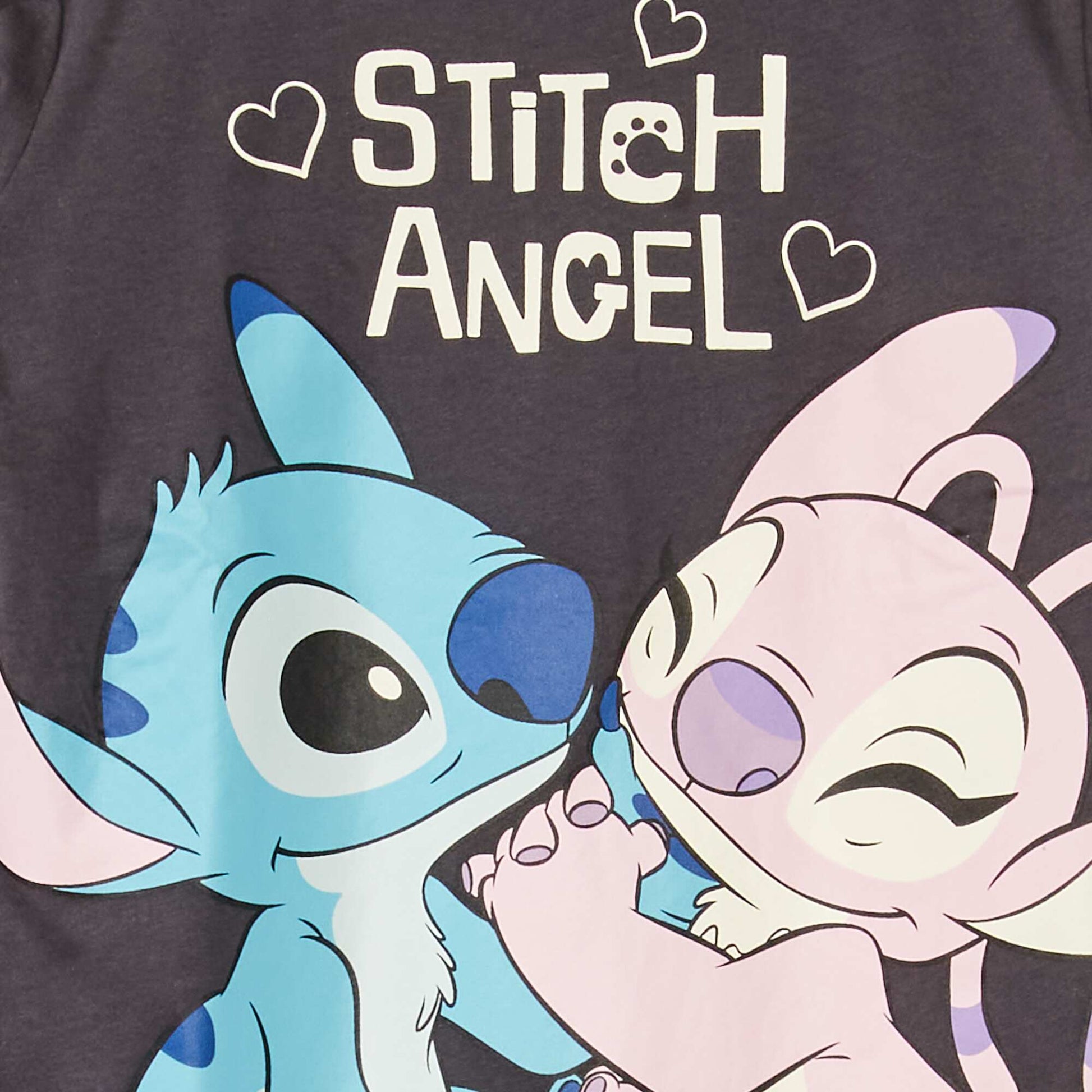 Pyjama long 'Lilo et Stitch' en jersey - 2 pi ces Gris