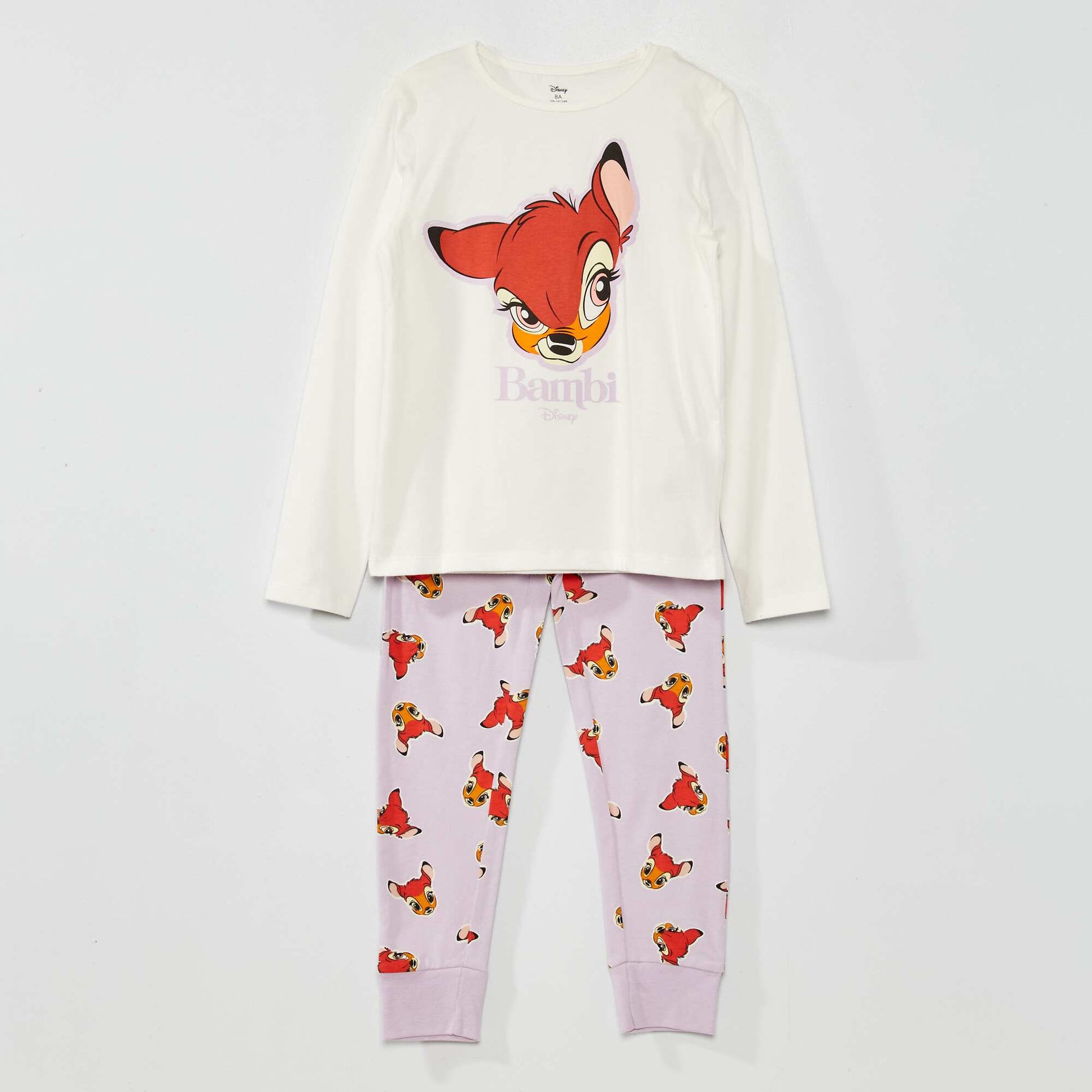 Pyjama long 'Disney' en jersey pi ces Violet – Kiabi Algérie