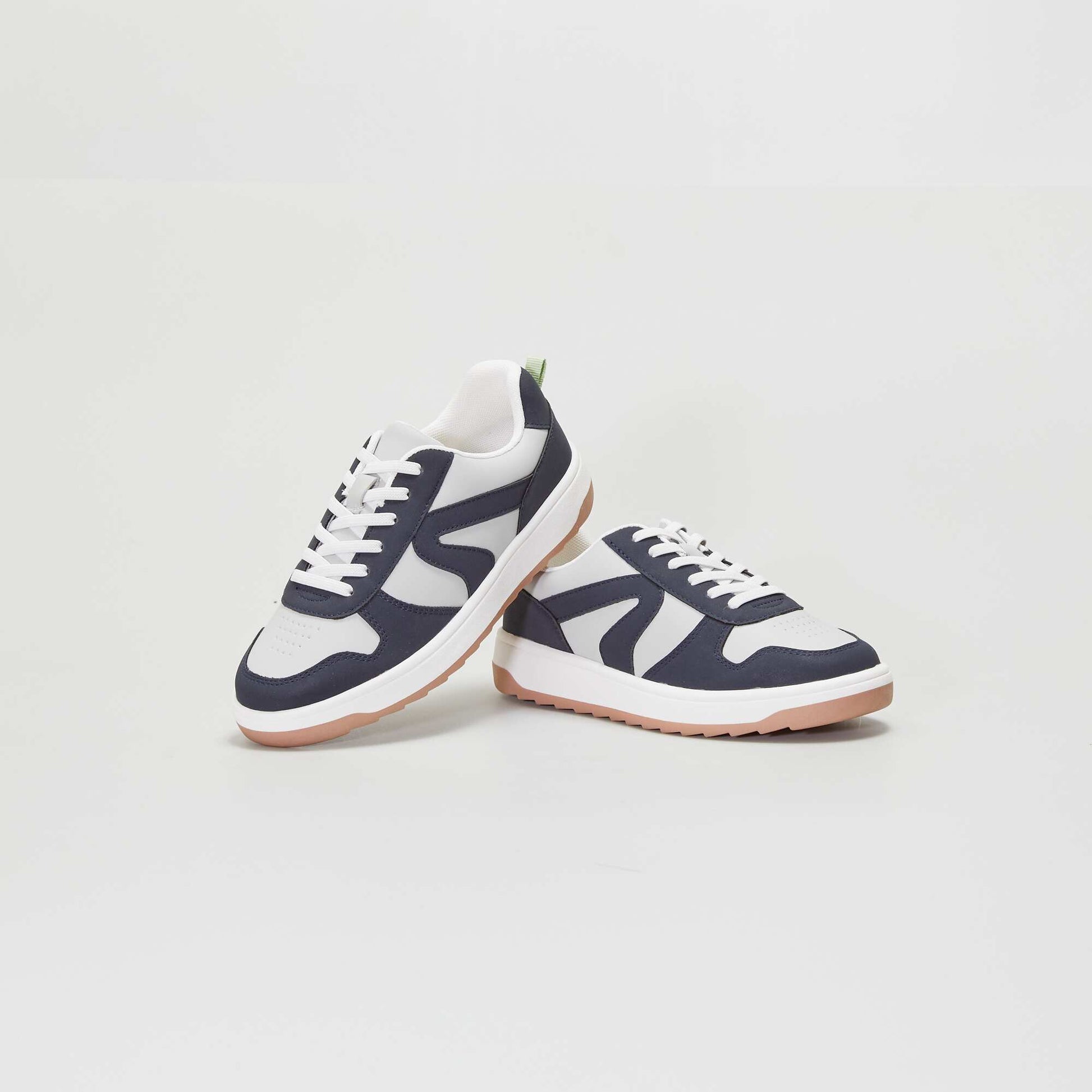 Baskets basses tricolore - Mixtes Bleu