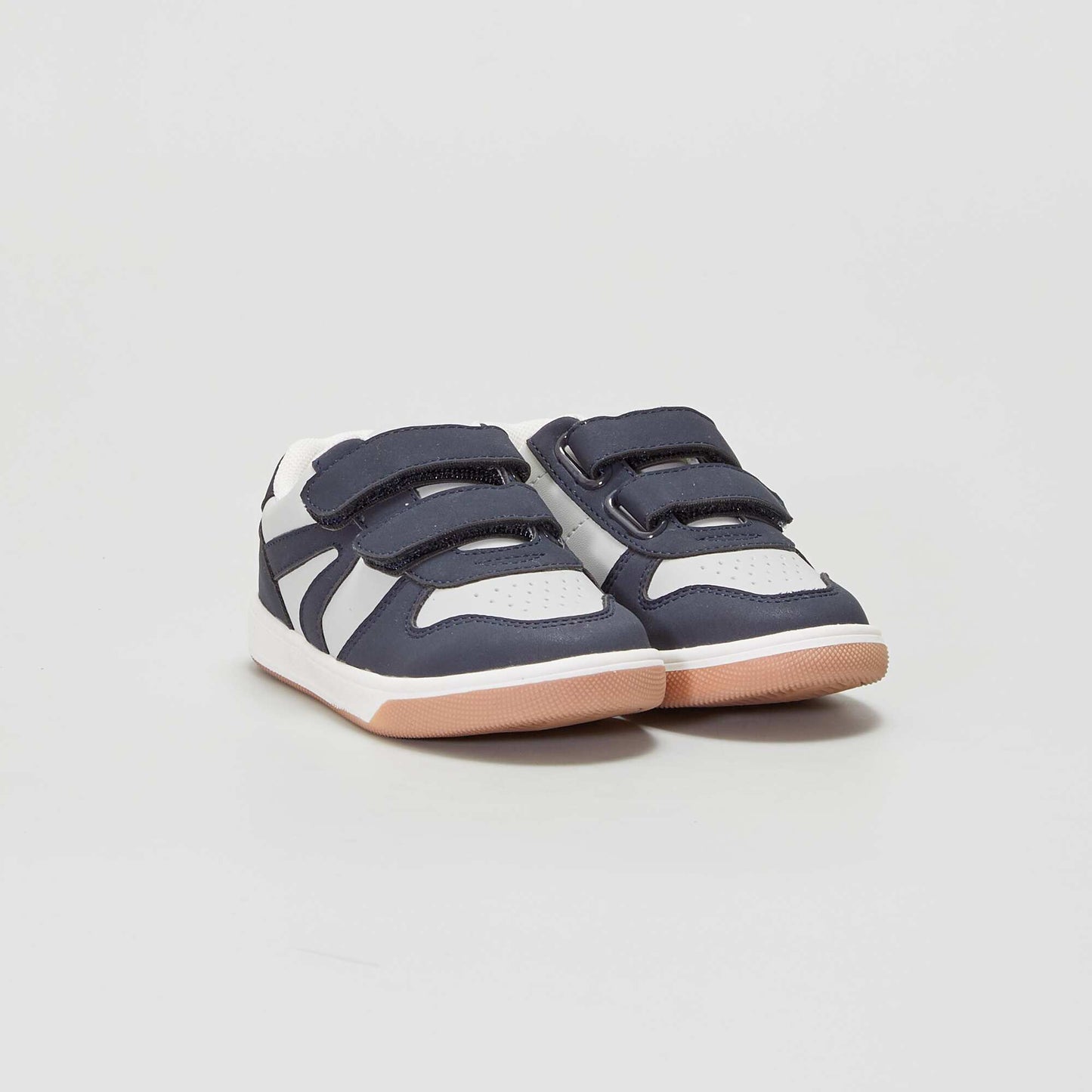 Baskets tricolore scratchs - Mixtes Bleu