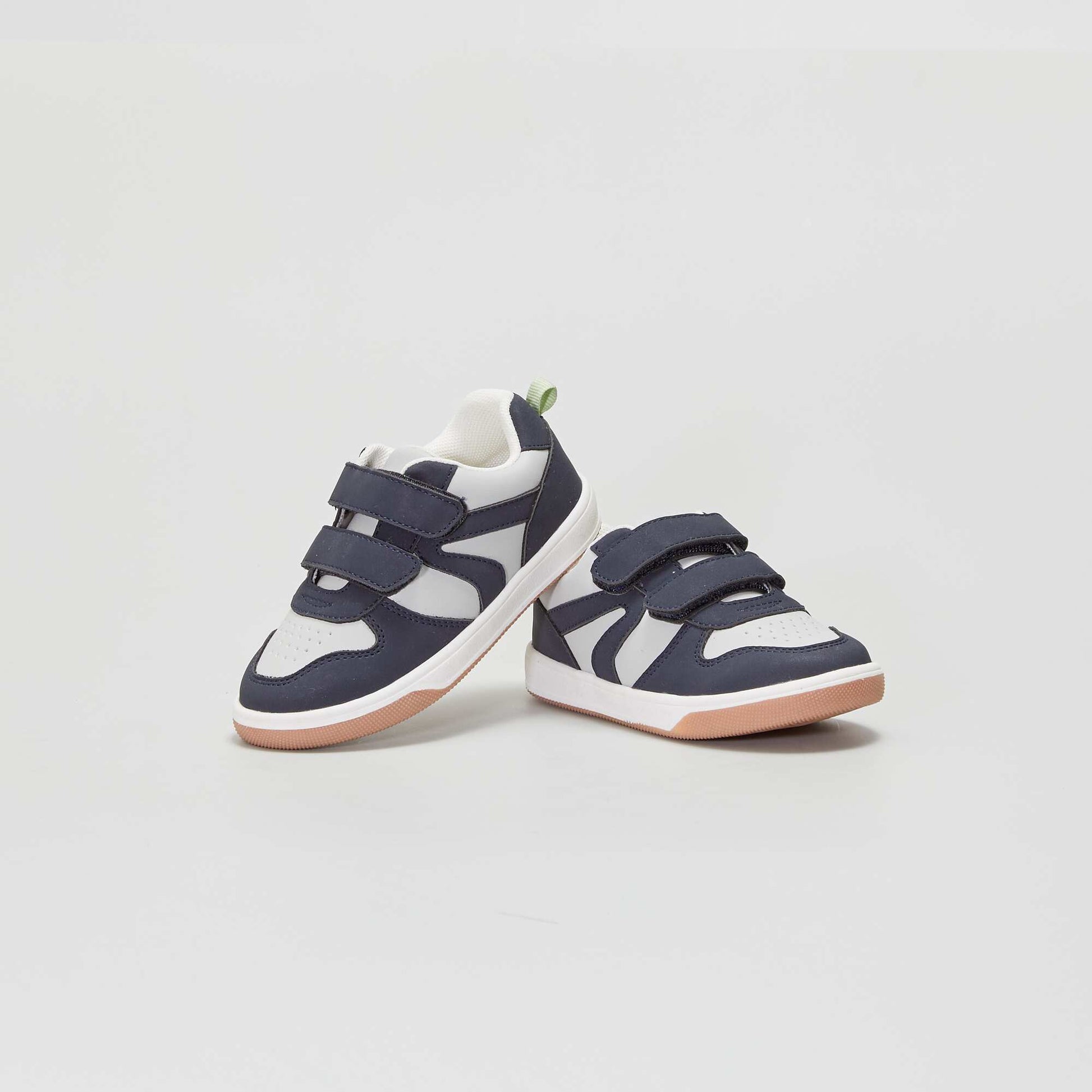 Baskets tricolore scratchs - Mixtes Bleu