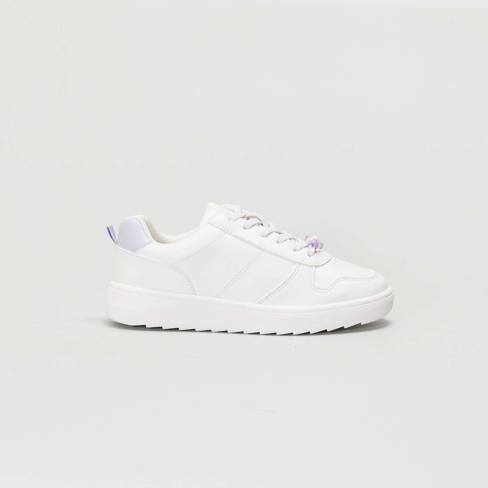 Baskets basses bicolores Violet
