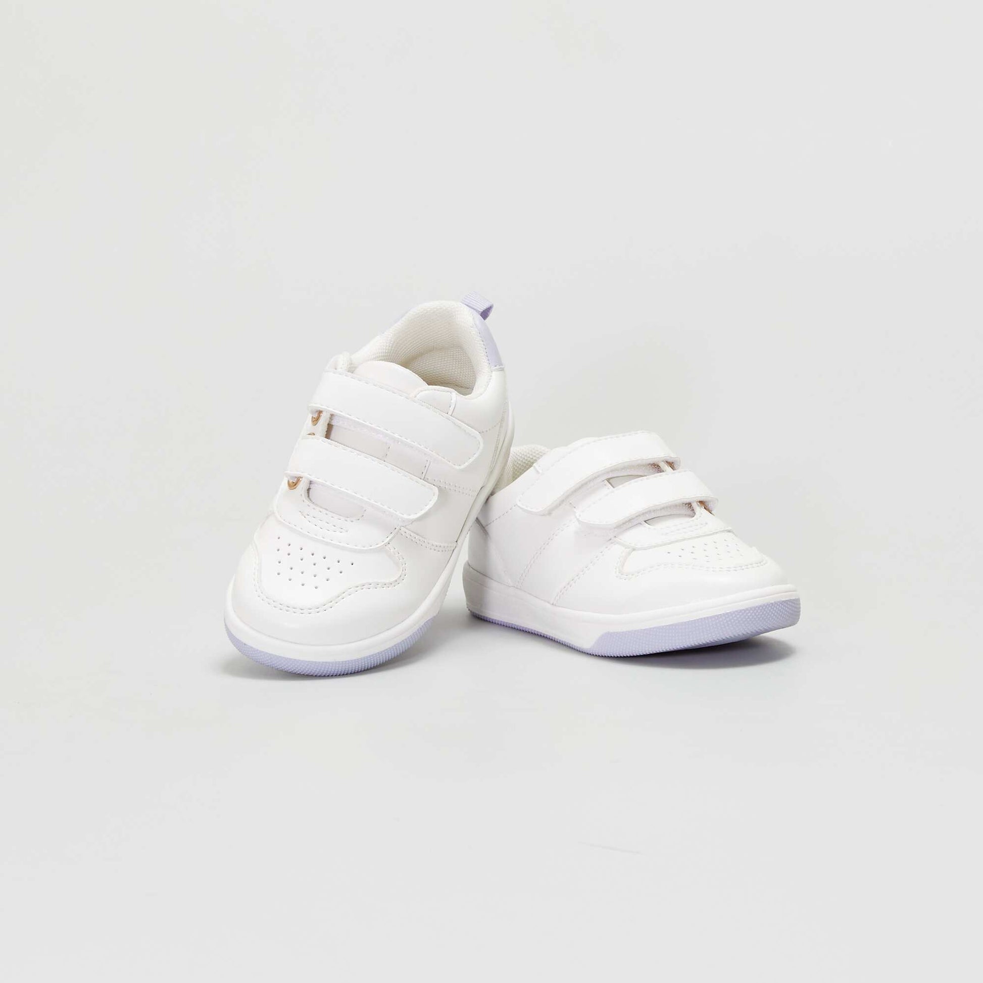 Baskets de ville scratchs Violet