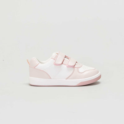 Baskets de ville scratchs Rose