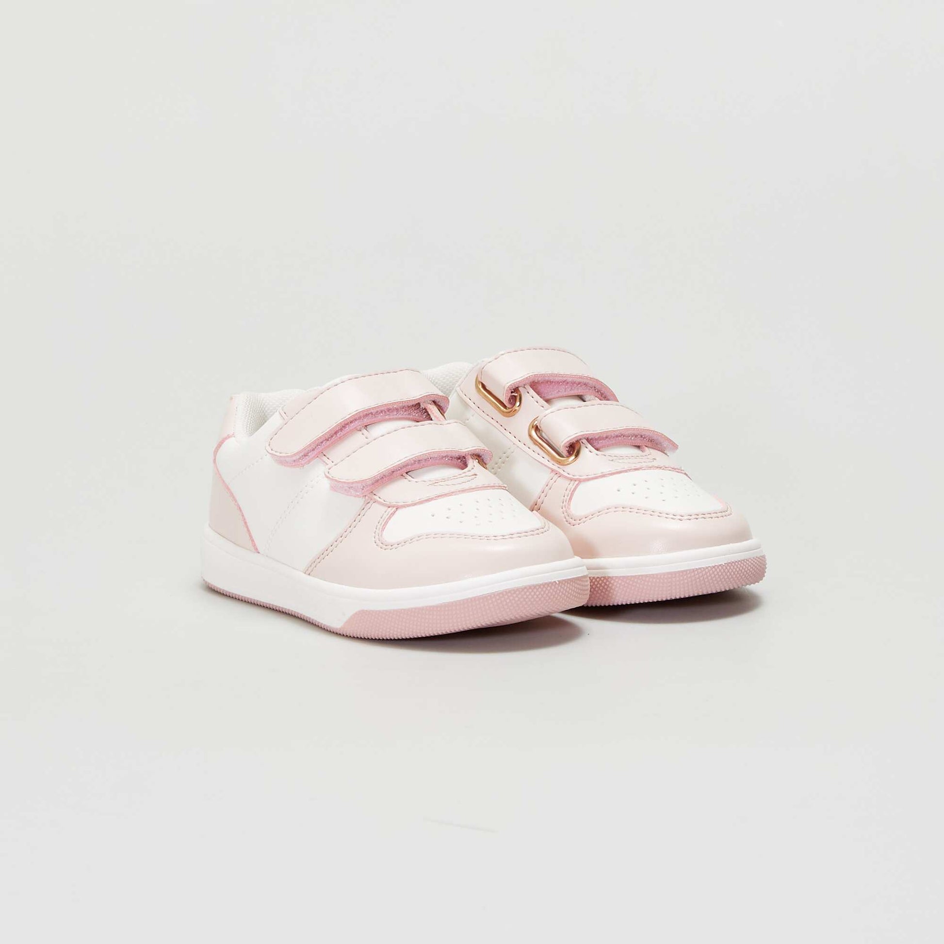 Baskets de ville scratchs Rose