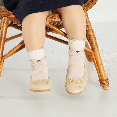 Ballerines avec n uds fantaisie Beige