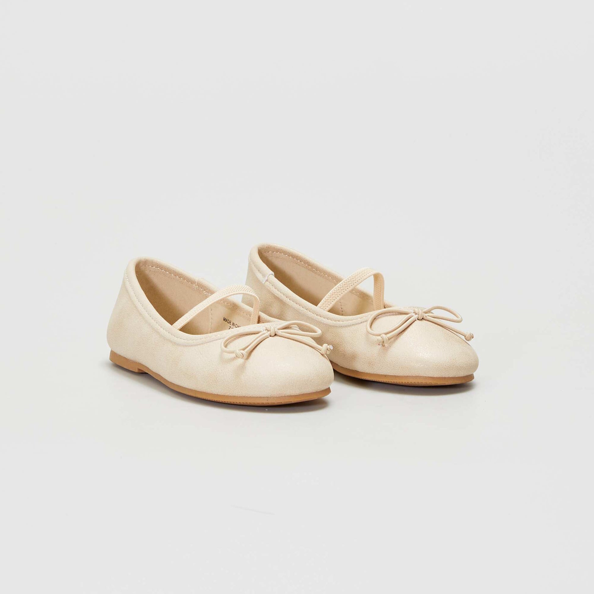 Ballerines avec n uds fantaisie Beige
