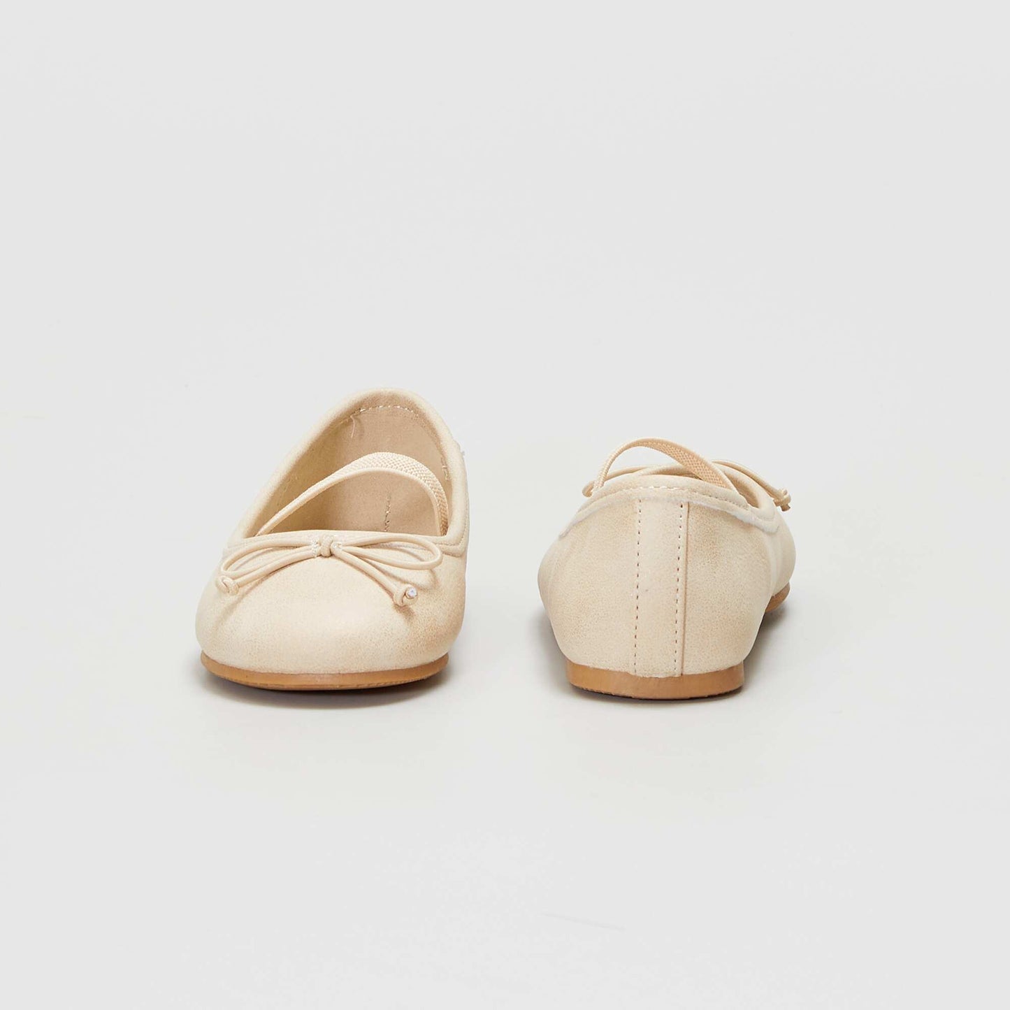 Ballerines avec n uds fantaisie Beige