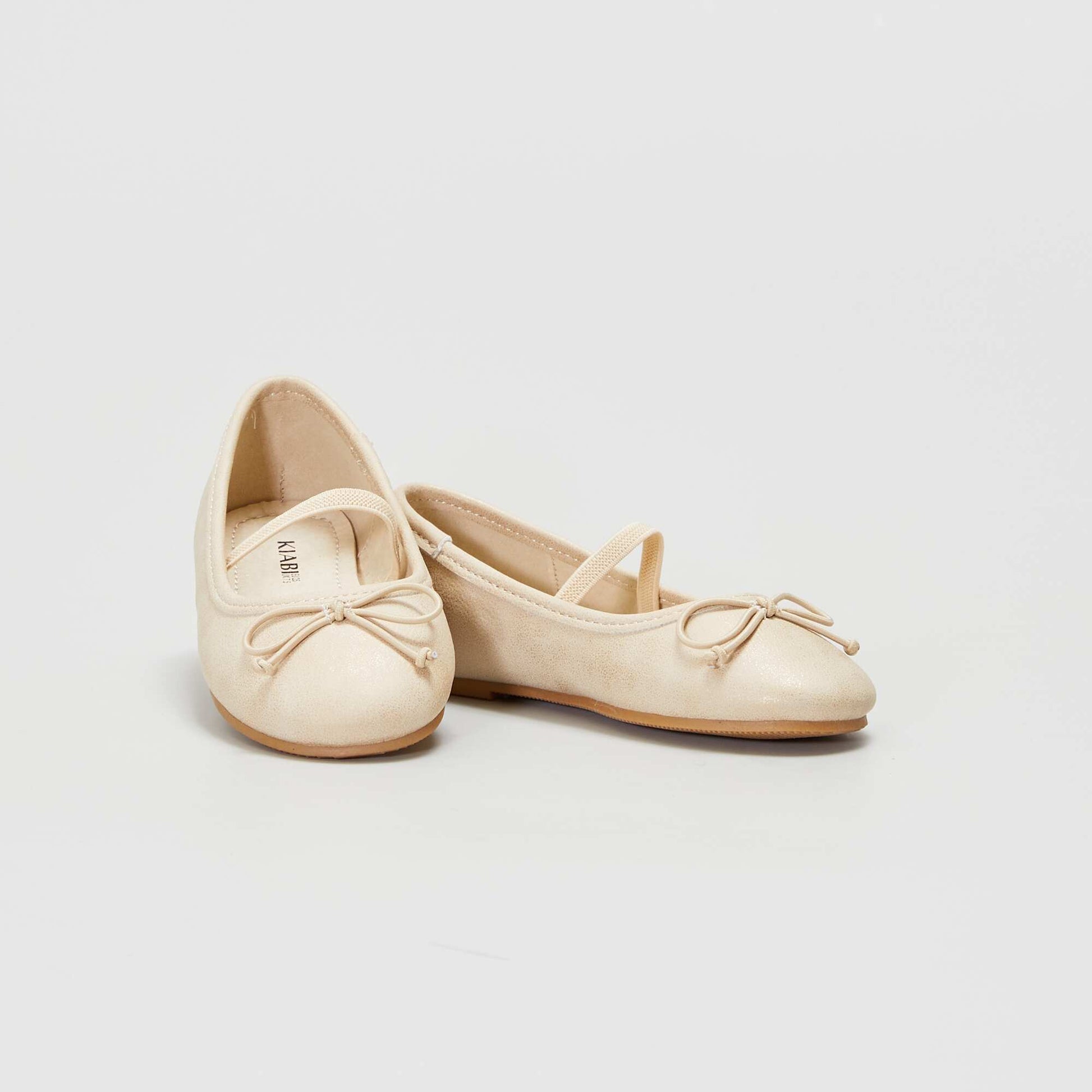 Ballerines avec n uds fantaisie Beige