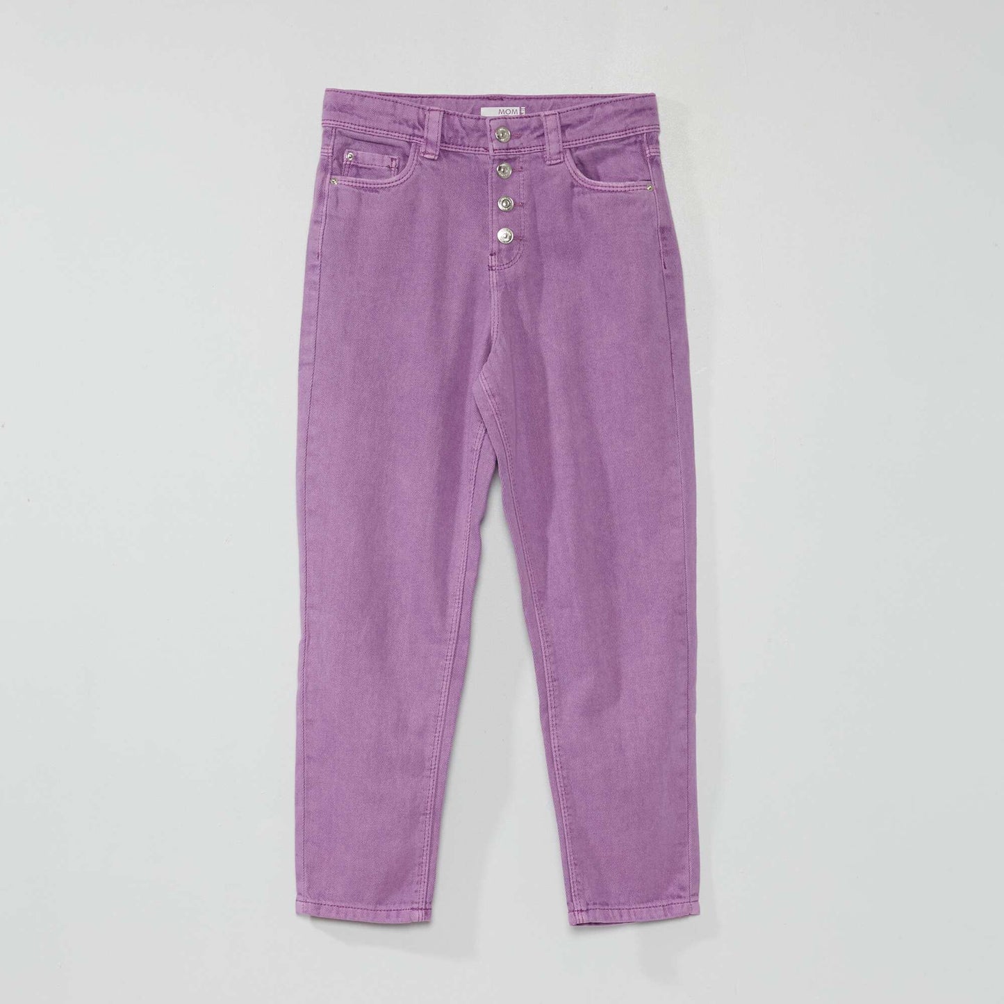 Pantalon denim coupe mom Violet