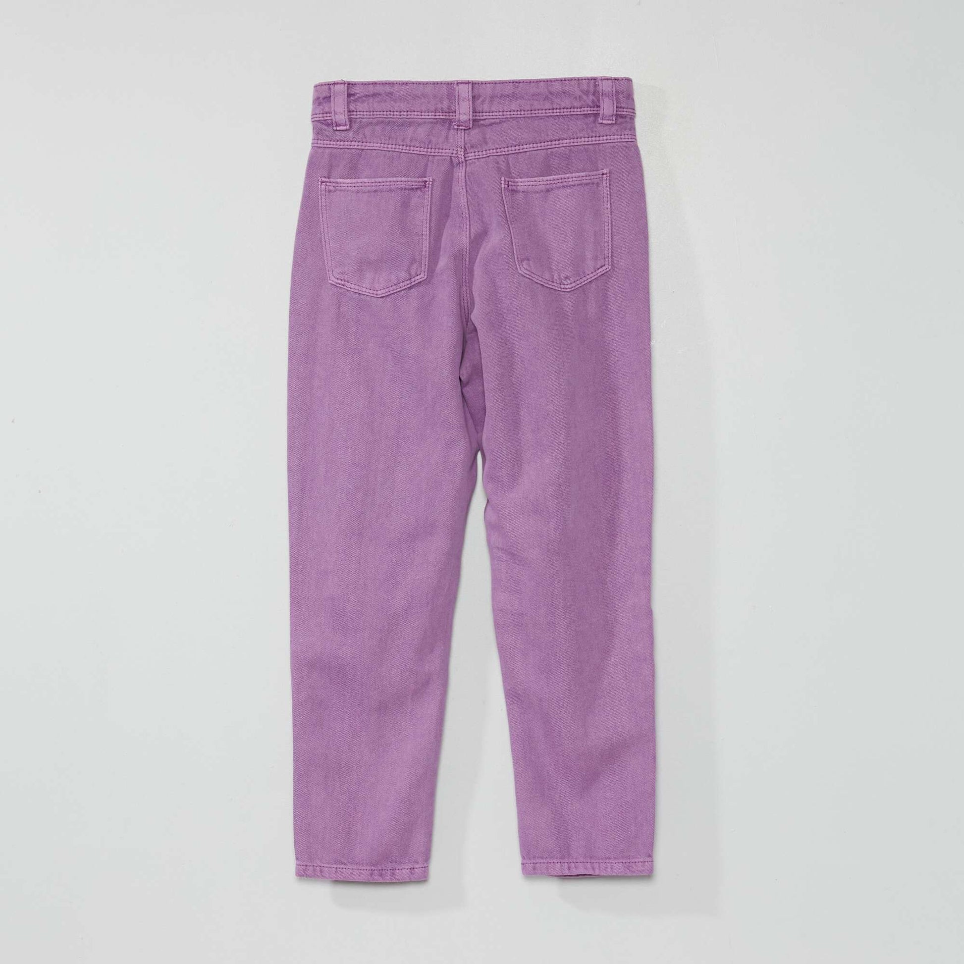 Pantalon denim coupe mom Violet
