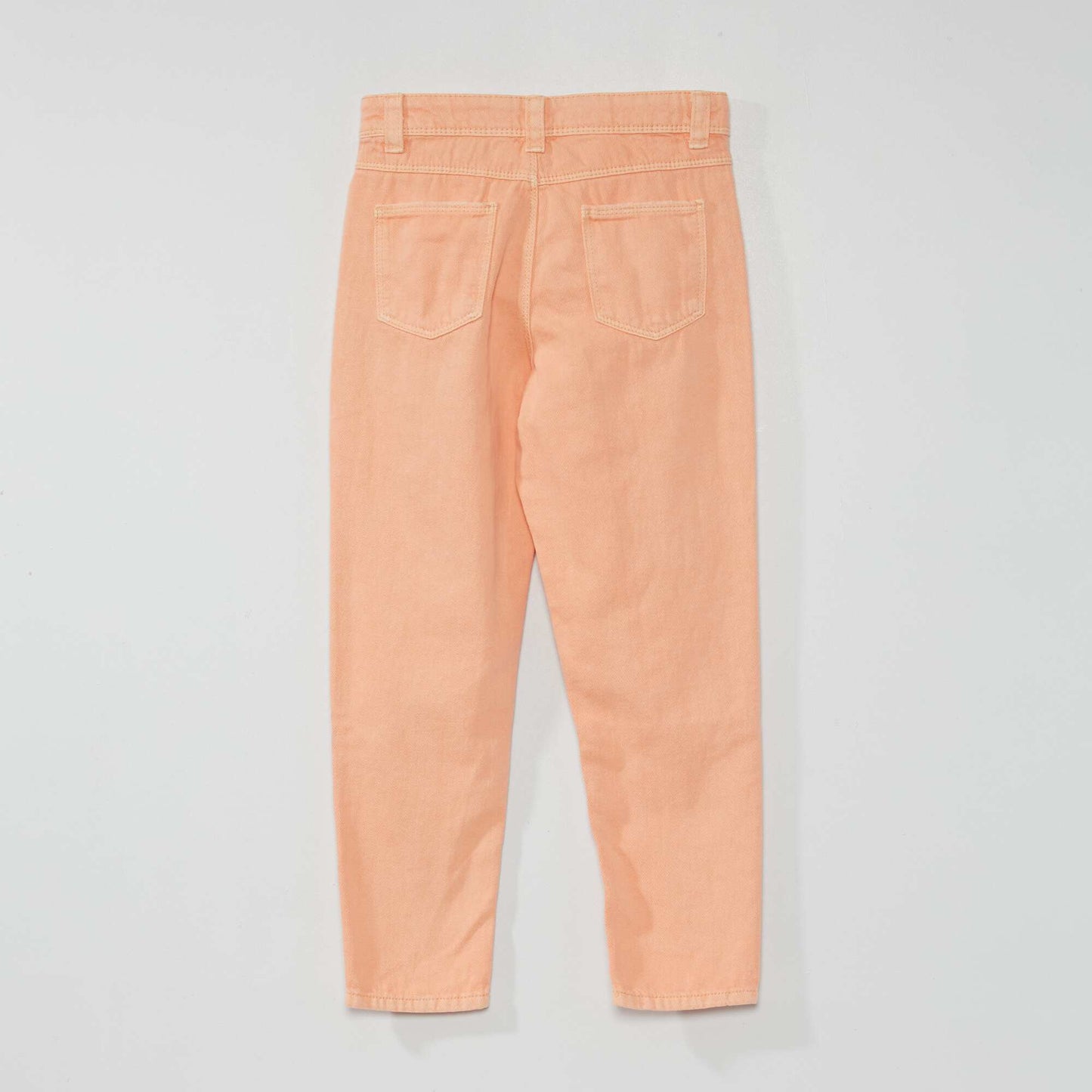 Pantalon denim coupe mom Orange